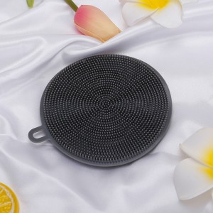 Keukenaccessoires Siliconen schotelspons, dubbelzijdige schoonmaakwasser
