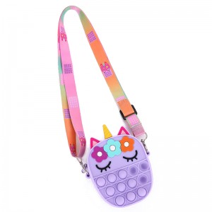 Crossbody handtas siliconen schouder bubble tas