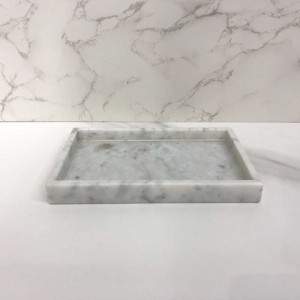 Groothandel echte marmeren badkamer accessoires toilet borstel houder set