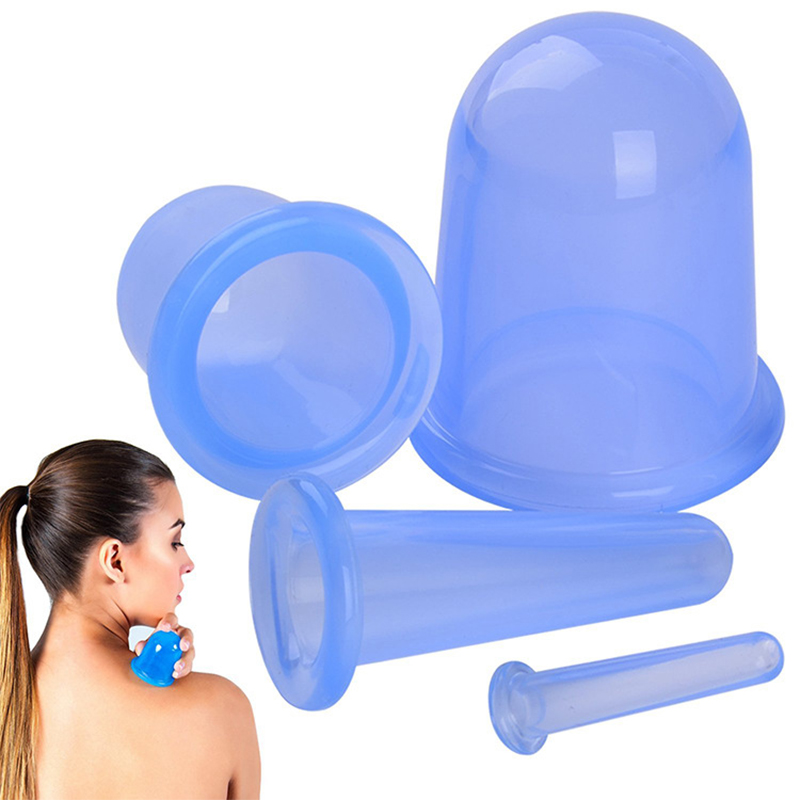Goed gebruik Siliconen Vacuüm Cupping Massage Cups Set