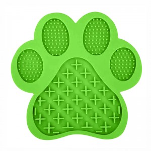 Siliconen likken matten met beugels aan de muur voor huisdieren honden