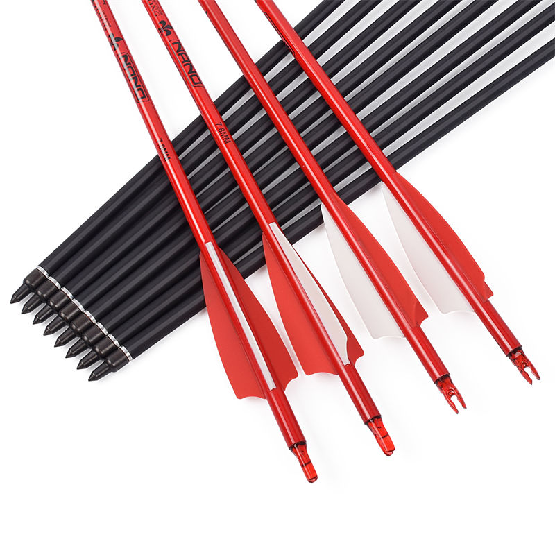 Elongarrow 115500-32 30 inches OD7.8mm Compound Recurve Boog Schieten Boogschieten Rollfiberglass Pijlen
