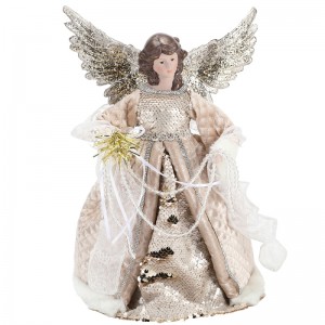 33cm Kerstmis Angel Decor Kralen Ornament Decor Indoor Decoraties Nieuw Product Xmas Figuur Holiday Display Luxury Thuis Merry