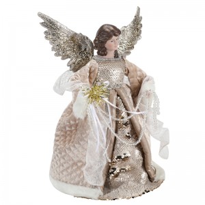 33cm Kerstmis Angel Decor Kralen Ornament Decor Indoor Decoraties Nieuw Product Xmas Figuur Holiday Display Luxury Thuis Merry