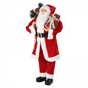 30 ~ 110 cm Kerstmis Standing Santa Claus Ornament Decoration Festival Holiday Figurine Collection Traditional Xmas IsPlay