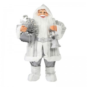 30 ~ 110cm Kerstmis Standing Santa Claus Ornament Deluxe Decoratie Festival Vakantie Figurine Collectie Traditionele Kerstmis