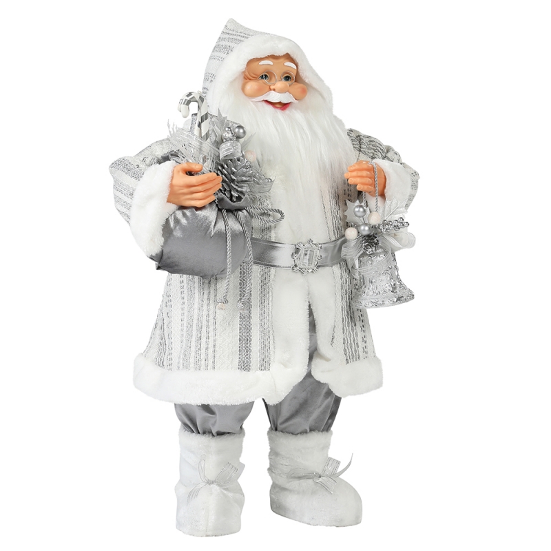 30 ~ 110cm Kerstmis Standing Santa Claus Ornament Deluxe Decoratie Festival Vakantie Figurine Collectie Traditionele Kerstmis