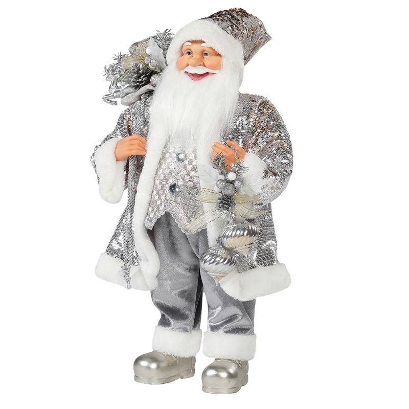 30 ~ 110 cm Christmas Standing Santa Claus Ornament Decoratie Festival Vakantie Beeldje Collectie Traditionele Kerstmis