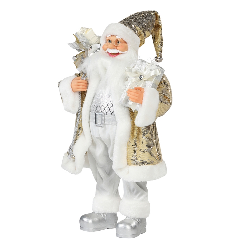 30 ~ 110 cm Kerstmis Santa Claus Ornament Deluxe Decoratie Festival Vakantie Figurine Collectie Traditionele Kerstmis