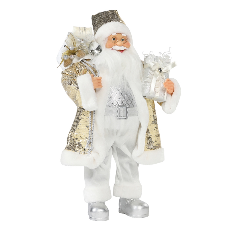 30 ~ 110 cm Kerstmis Santa Claus Ornament Deluxe Decoratie Festival Vakantie Figurine Collectie Traditionele Kerstmis