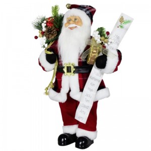 80 cm Kerstdecoratie Santa Claus Gift Tas Naam Lijst Pine Cone Ornament Xmas Toy voor Home Navidad Holiday Party Display