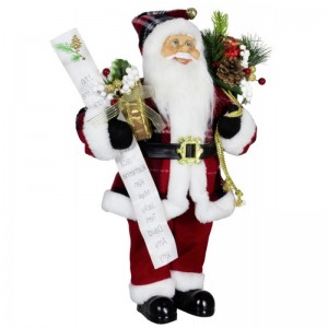 80 cm Kerstdecoratie Santa Claus Gift Tas Naam Lijst Pine Cone Ornament Xmas Toy voor Home Navidad Holiday Party Display