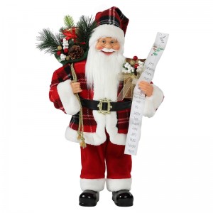 30 ~ 110 cm Kerst Santa Claus met Gift Bag Ornament Decoratie Traditionele vakantie Figurine Collection Xmas Series