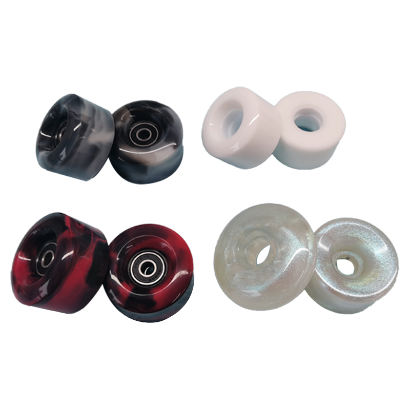 58mm * 32mm 85A Quad Roller Skate Wheels Inline Wheel Swirl Mix Color Wheel