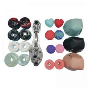 58mm * 32mm 85A Quad Roller Skate Wheels Inline Wheel Swirl Mix Color Wheel