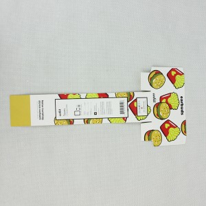 Voedseletiket Papierkaart