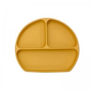 Siliconen verdeelde platen voor ballden, baby peuterplaat, BPA GRATIS