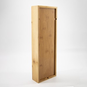 Natuurlijke bamboe stracking lade georganiseerde set