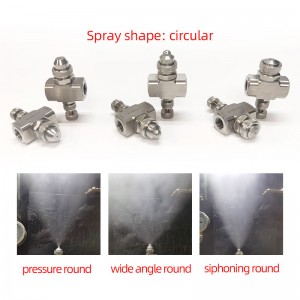 Roestvrijstalen lucht vernevelingsmondstuk