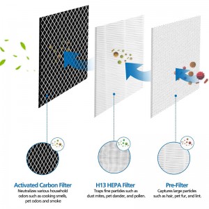 Medificeer MA-25 Air Purifier HEPA Active Carbon Filter H13 High Efficiency Filter