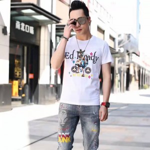 Gebreide Digital Crewneck T-shirt