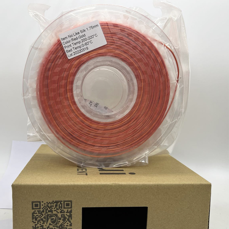 Pinrui Hoge kwaliteit rood-gouden regenboog 1.75mm 3D-printer PLA-gloeidraad