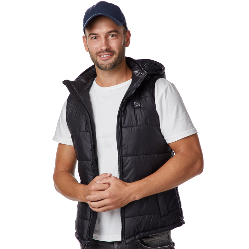 Beste verkoop mannen vest in VS Canada, waterdichte elektrische verwarming mannen vest