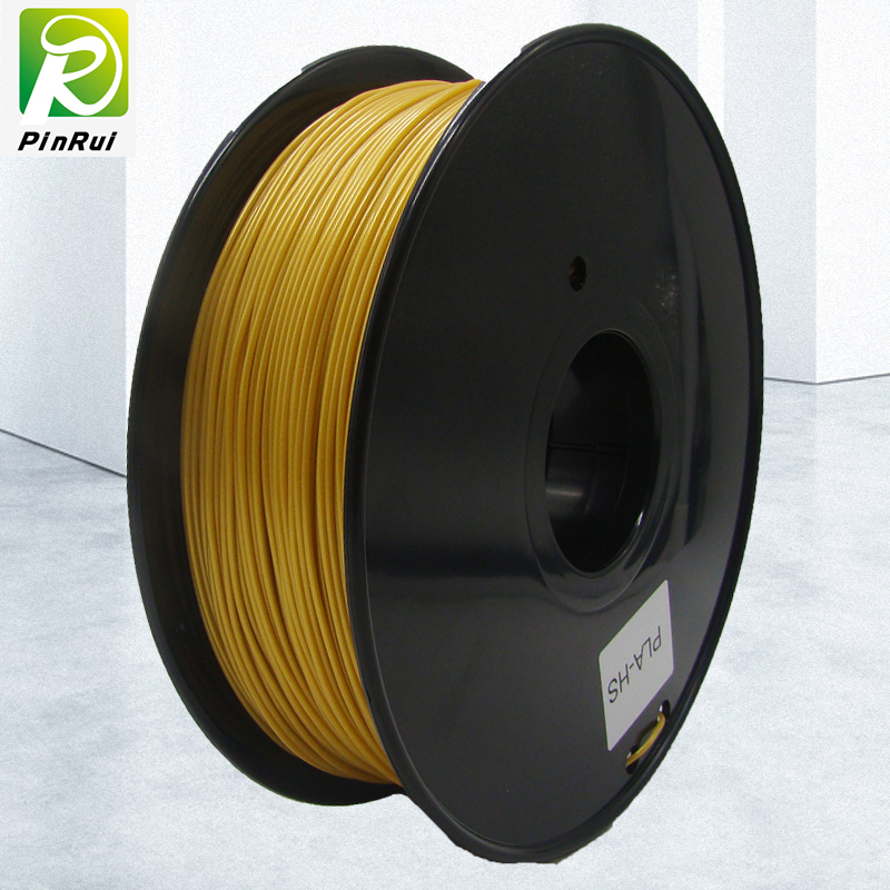 Pinrui Hoge kwaliteit 1kg 3D PLA-printer filament gele gouden kleur