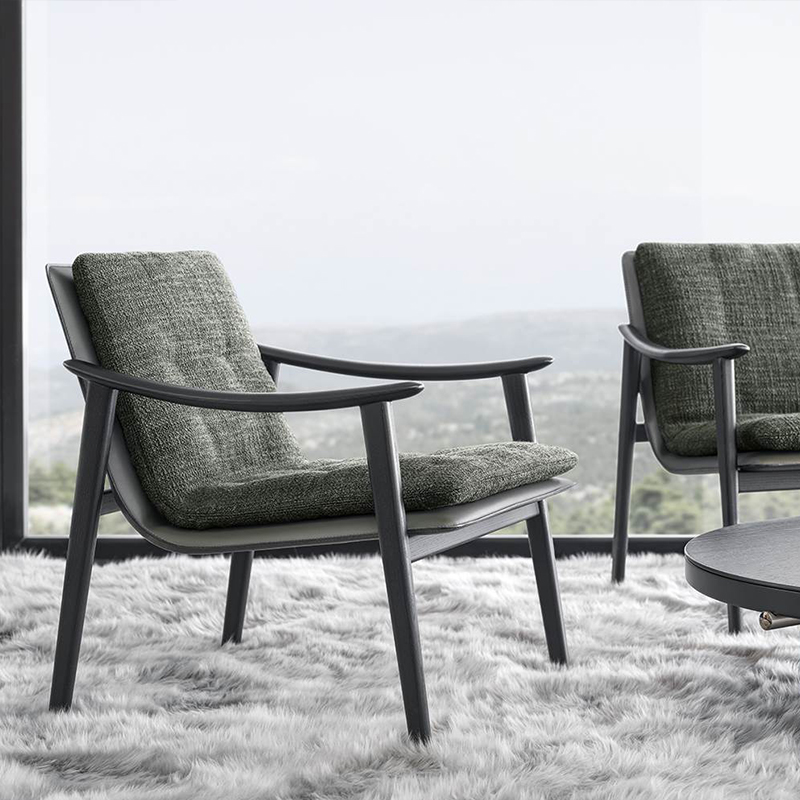 Moderne bekleding stof ontspannen luie vrijetijdsbesteding fauteuil accent lounge stoel meubels