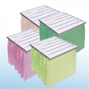 F5-F9 Midium Efficiency Pocket Filter Bag HVAC Luchtfilter voor schone kamer