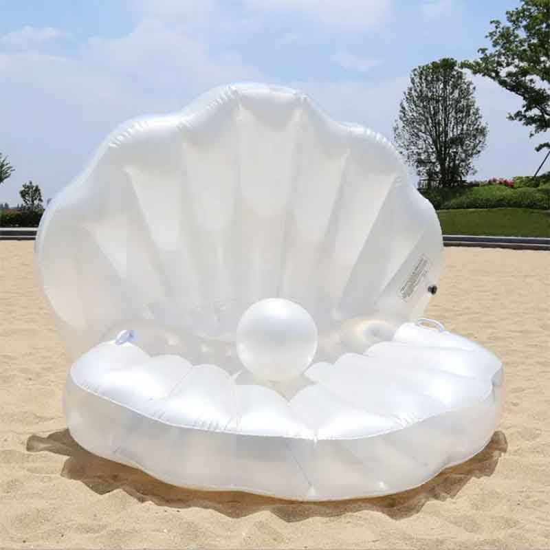 Factory Directe verkoop Volwassen Shell opblaasbaar water Lounger Waterspeelgoed Play Float