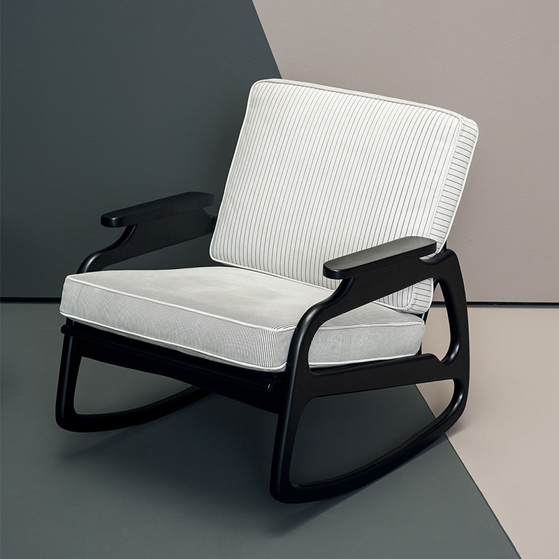 Franse houten frame stof single sofa arm stoel moderne lounge accent stoelen voor woonkamer meubels