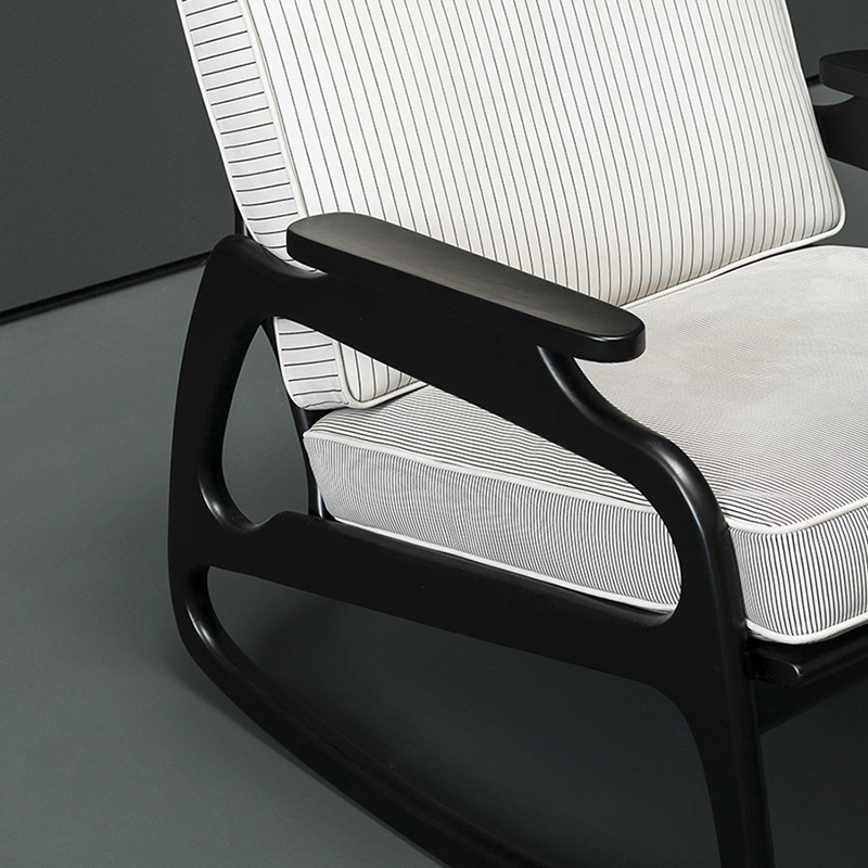 Franse houten frame stof single sofa arm stoel moderne lounge accent stoelen voor woonkamer meubels