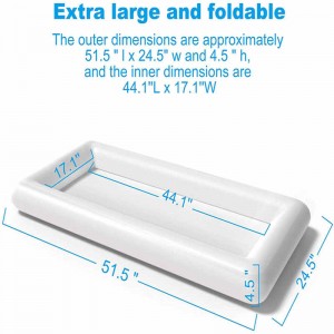 Opblaasbare witte ijsbar, ijsvlotter, opblaasbaar zwembad