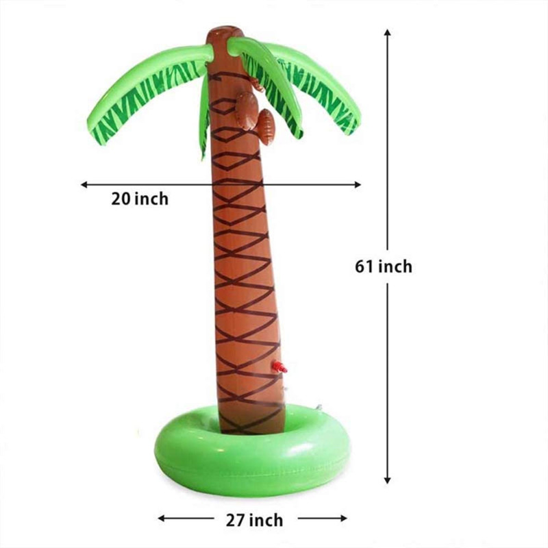 Opblaasbare Palm Coconut Toy Toy, Openlucht Float Decoratie voor Strandachtergrond