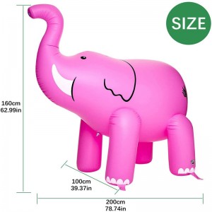 Fabrieksuitlaat opblaasbare olifant speelgoed, PVC opblaasbare reclame cartoon karakter float, luchtgevulde speelgoed voor kinderen