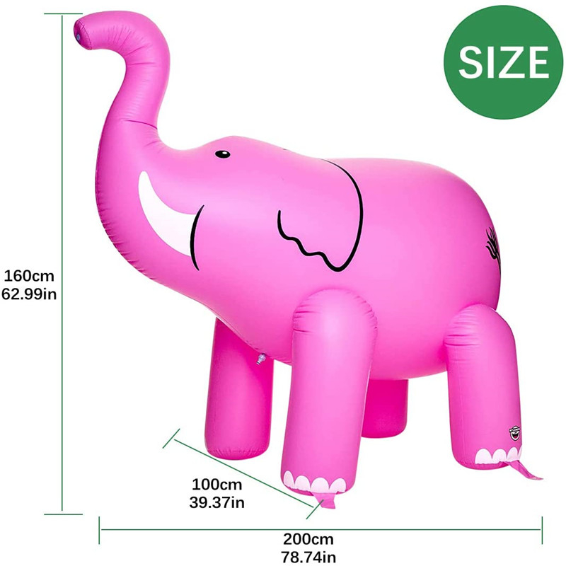 Fabrieksuitlaat opblaasbare olifant speelgoed, PVC opblaasbare reclame cartoon karakter float, luchtgevulde speelgoed voor kinderen