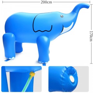 Fabrieksuitlaat opblaasbare olifant speelgoed, PVC opblaasbare reclame cartoon karakter float, luchtgevulde speelgoed voor kinderen