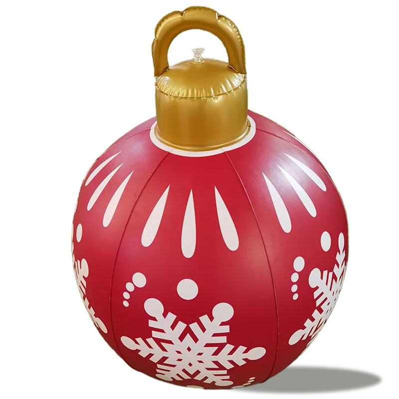 Kerstflatabele decoratieballen, kerst PVC opblaasbare hangende ornamenten