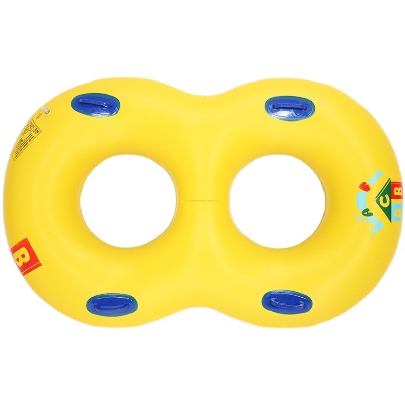 opblaasbare leven boei dubbele zwemmen ring, voor mannelijke en vrouwelijke paren ouder-kind water speelgoed rafting