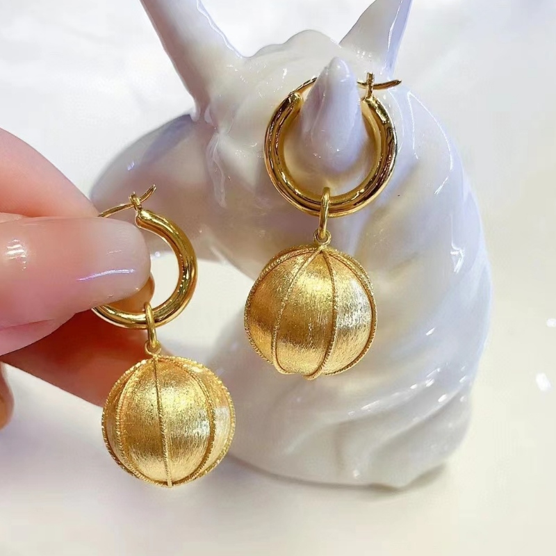 Tuochen sieraden 18k geel goud Klaar om oorbellen voor vrouwen te verzenden