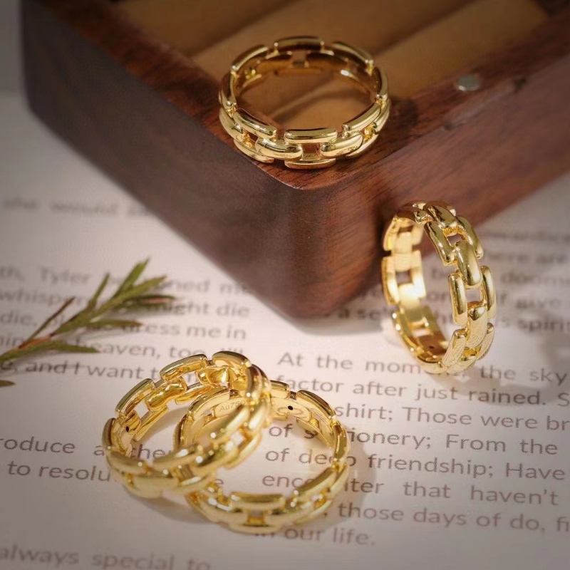 9K/10K/14K/18K real gouden ring sieraden geschenken voor vrouwen in geel goud/white goud/rose goud