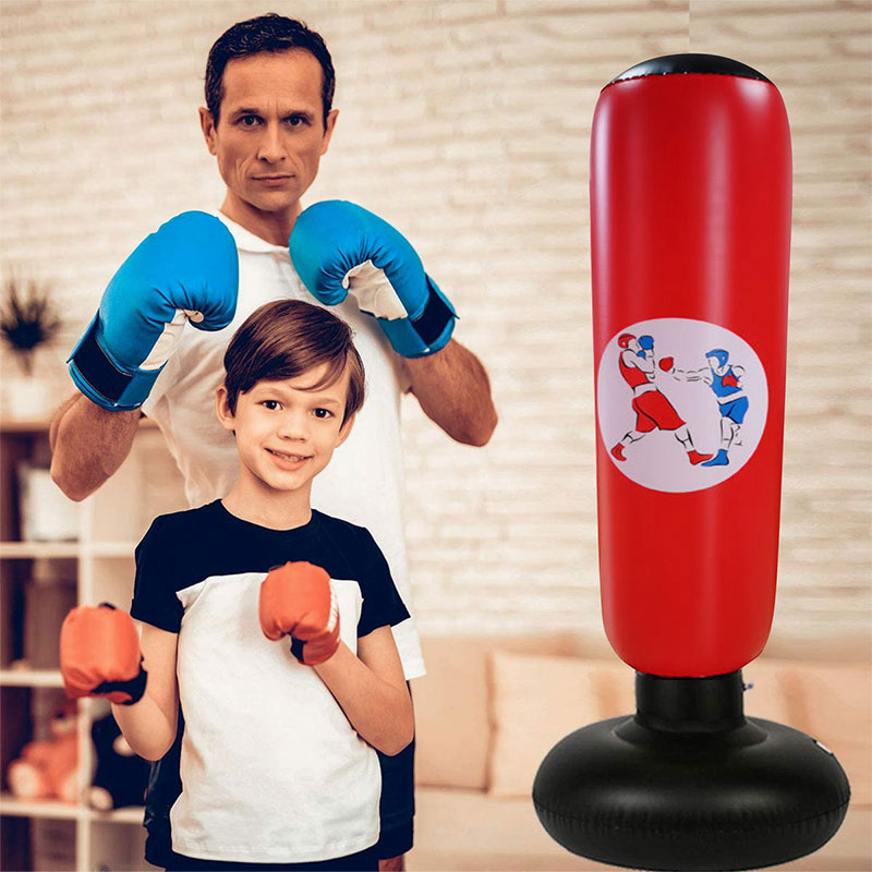 Fabrikanten Direct Boksen Zandzak, Opblaasbare PVC Vent Boxing Column Toy for Kids and Adult