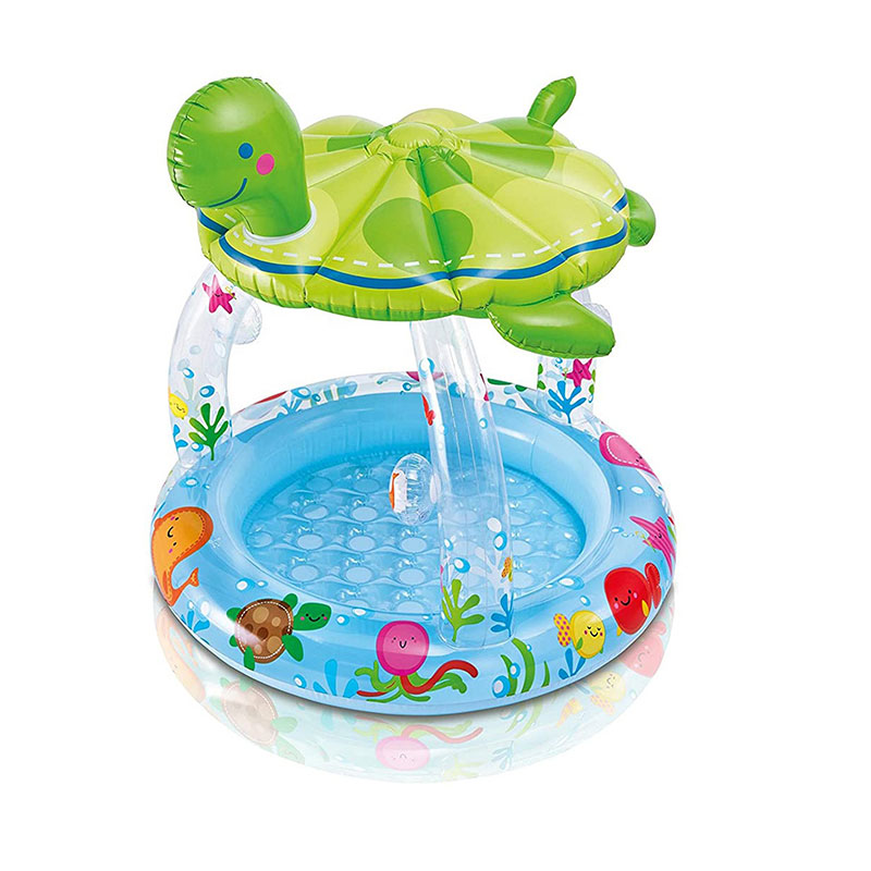 opblaasbare zeeschildpad schaduw zwembad voor baby