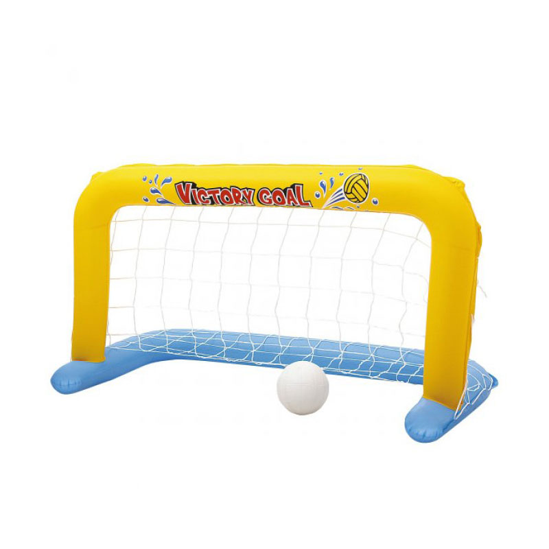 OEM ODM opblaasbaar voetbaldoel met opgeblazen balspeelgoed, Summer Swimming Water Sports Game