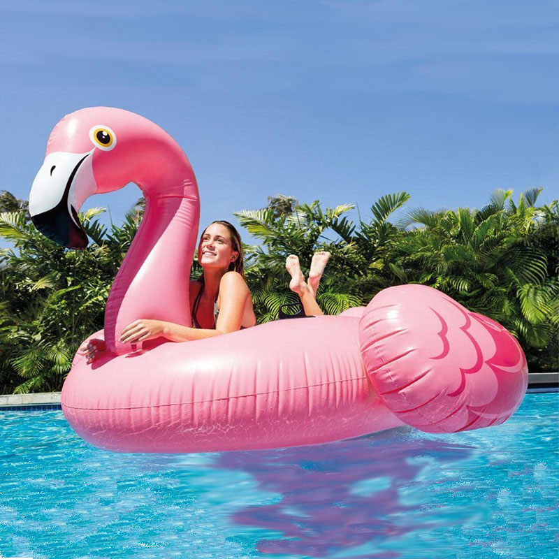 Factory Direct Sale Flamingo, opblaasbare PVC Swimming Ride, Water Toy Game