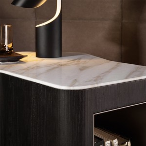 Slaapkamermeubels houtennachtkastjenachtkastje met laden borstbedkast walnoot of wit