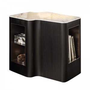 Slaapkamermeubels houtennachtkastjenachtkastje met laden borstbedkast walnoot of wit