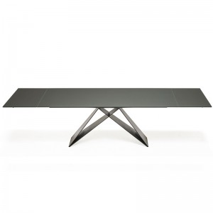 Italiaanse moderne ontwerpen 8 personen keramische sintered stenen rechthoekige eettafel set 6 -zitter