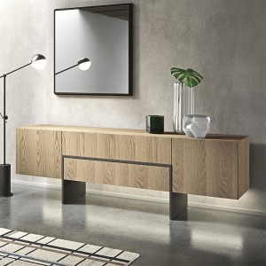 Noordse eenvoudige moderne houten kast wit buffet dressoir eetkamer meubels